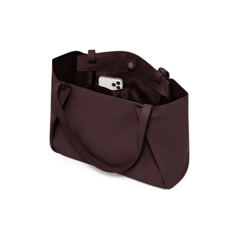 TUMI Leather Tote Bag Shopping Bag Handbag Shoulder Bag Women's Burgundy-2