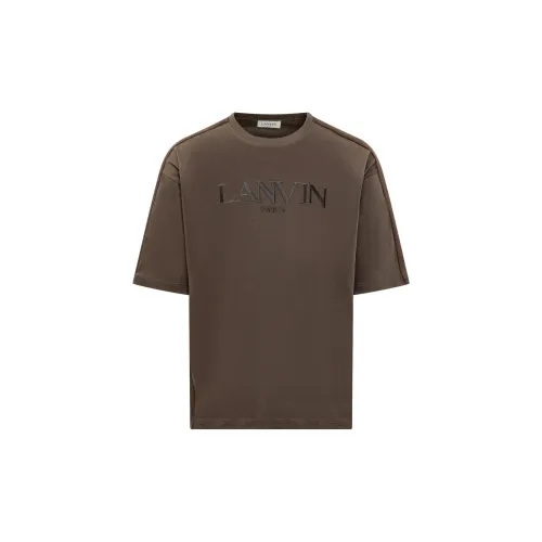 Lanvin T-Shirts Men Dark Brown