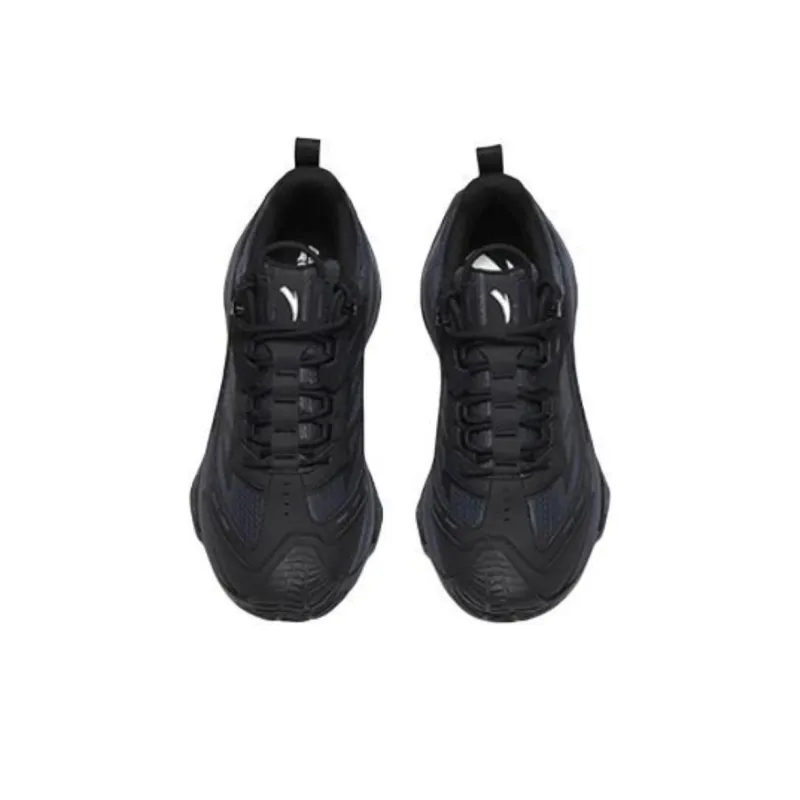 Anta Tracking Anti-Slip Wear-Resistant Low-Top Hiking Shoes Men's Black-3