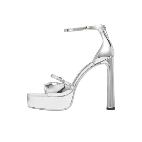 Jimmy Choo One Strap Sandals 12.5cm Women's Silver