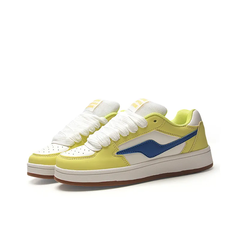 STUR YSN Wear resistant And Lightweight Low Top Skateboard Shoes Unisex Lemon-2