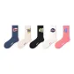 American Letter Style Crew Socks J Set-5 Pack