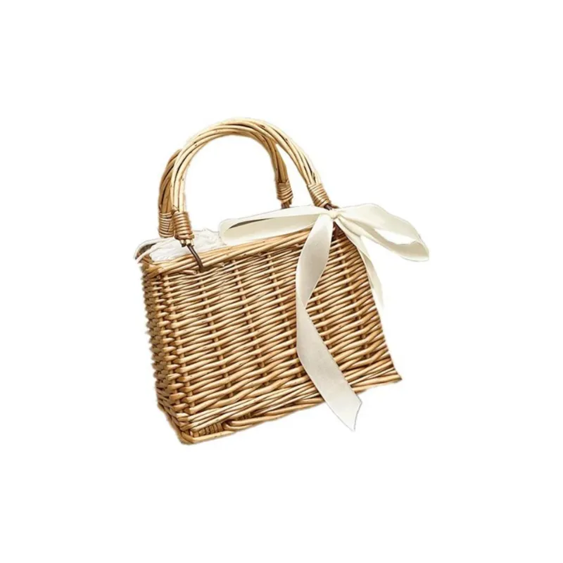 RKM Woven Handbag Regular Women's Khaki-6