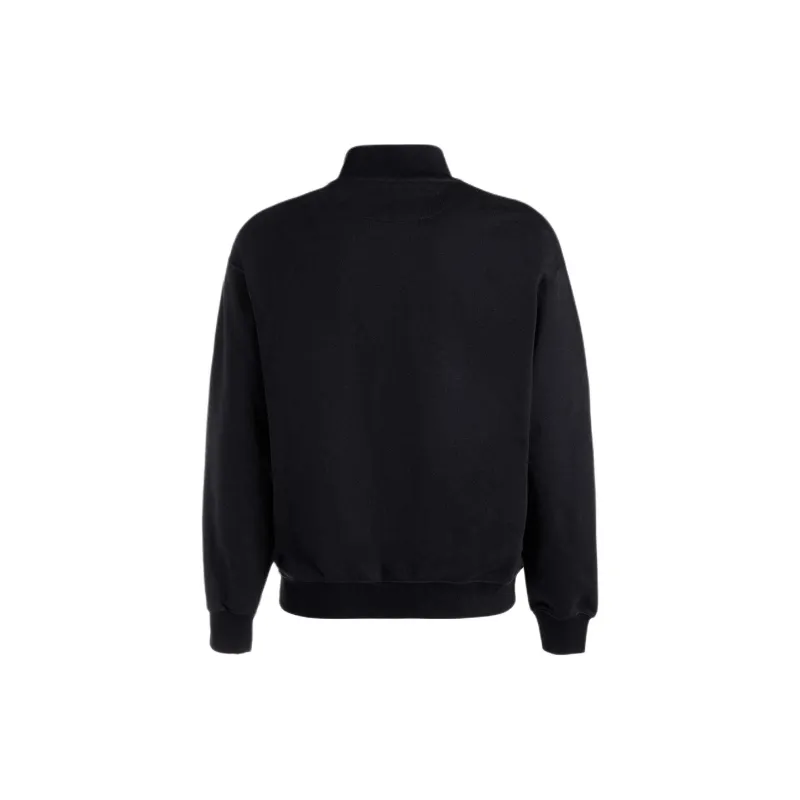 BALLY Logo embroidered Half zip Sweatshirt-1