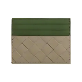 Bottega Veneta Two-Tone Woven Cardholder