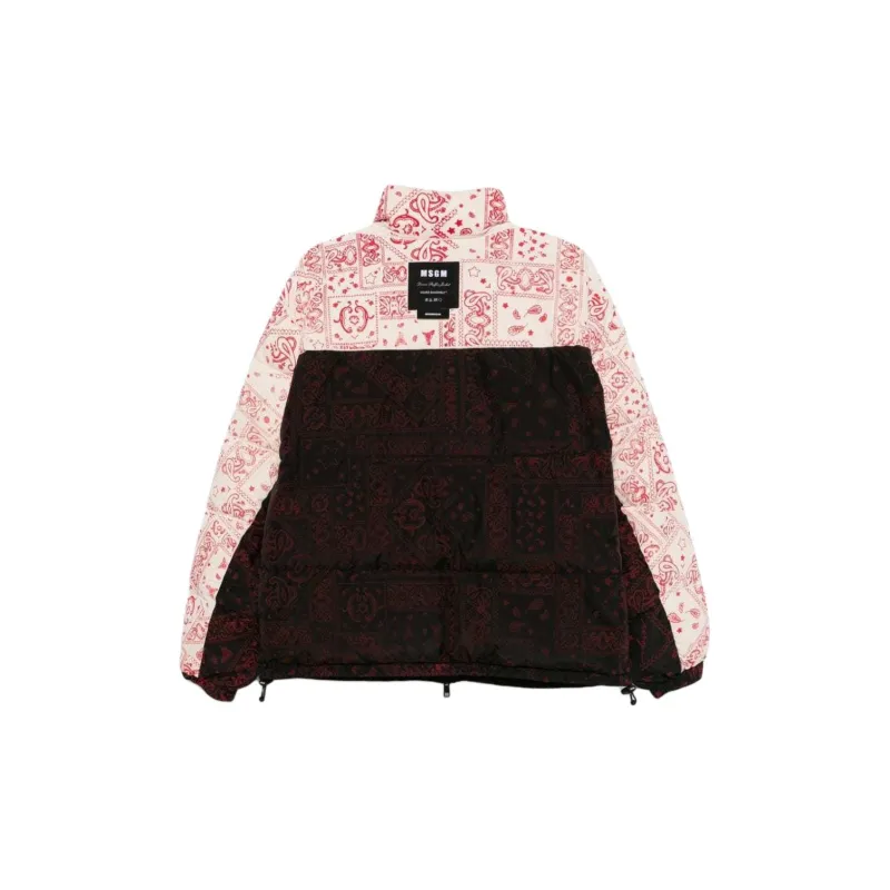 MSGM Bandana Printed Panelled Jacket-1