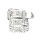 Genuine Leather Full Diamond White