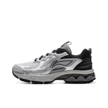 LiNing Fuyao 2.0 Trail Anti-Slip Wear-Resistant Low-Top Casual Running Shoes Women's Gray Silver