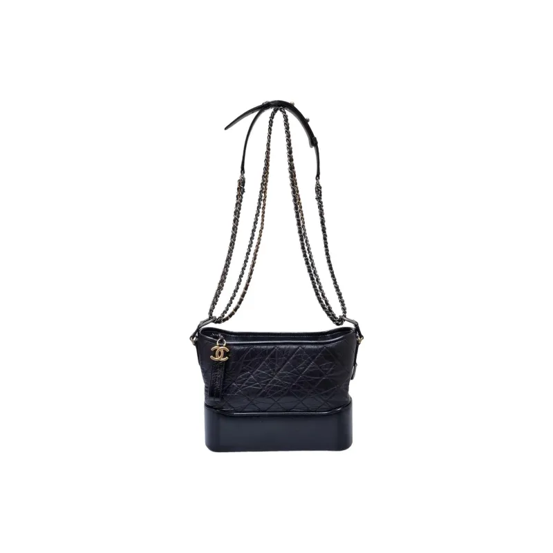 CHANEL Gabrielle Calfskin Handbag, Shoulder Bag, Crossbody Bag Women's Black-1