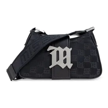 Misbhv Monogram Jacquard Logo Plaque Shoulder Bag