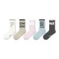 American Letter Style Crew Socks Combo-5 Pack