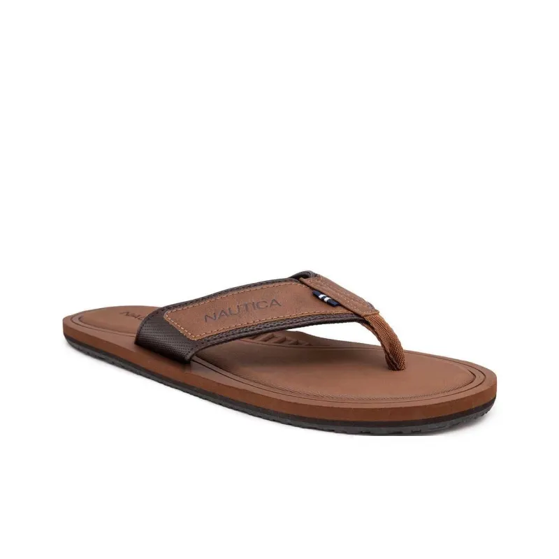 NAUTICA Quiet Flip Flops Unisex Dark Brown-1