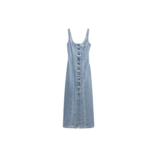 ZARA Slip Dresses Women's Blue