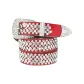 Genuine Leather Full Diamond Red