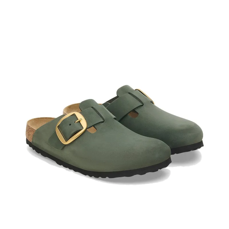 Birkenstock Boston Closed Toe Slippers Unisex Green Regular-2