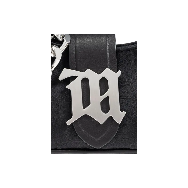 Misbhv Monogram Letter Plaque Chain Shoulder Bag-3