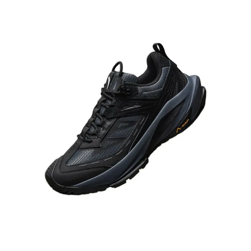 Anta Tracking Anti-Slip Wear-Resistant Low-Top Hiking Shoes Men's Black-2