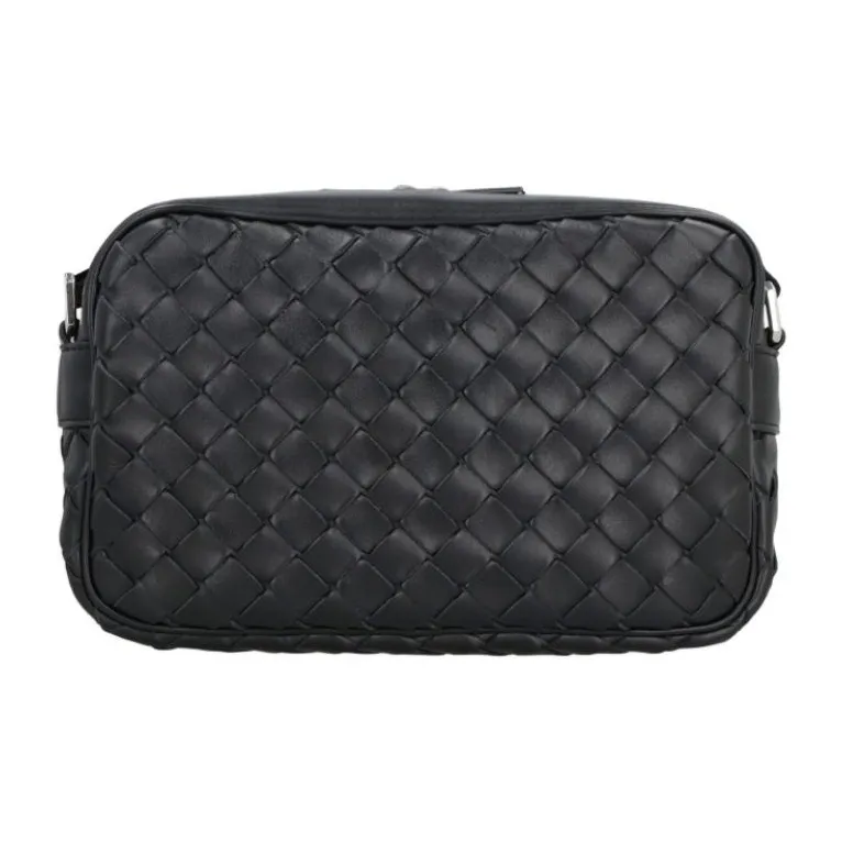 Bottega Veneta Classic Camera Bag Intrecciato Black-7