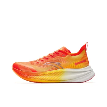 Anta Cushioned Wear Resistant Breathable Low Top Full Length Carbon Plate Training Running Shoes Men's Yellow Orange