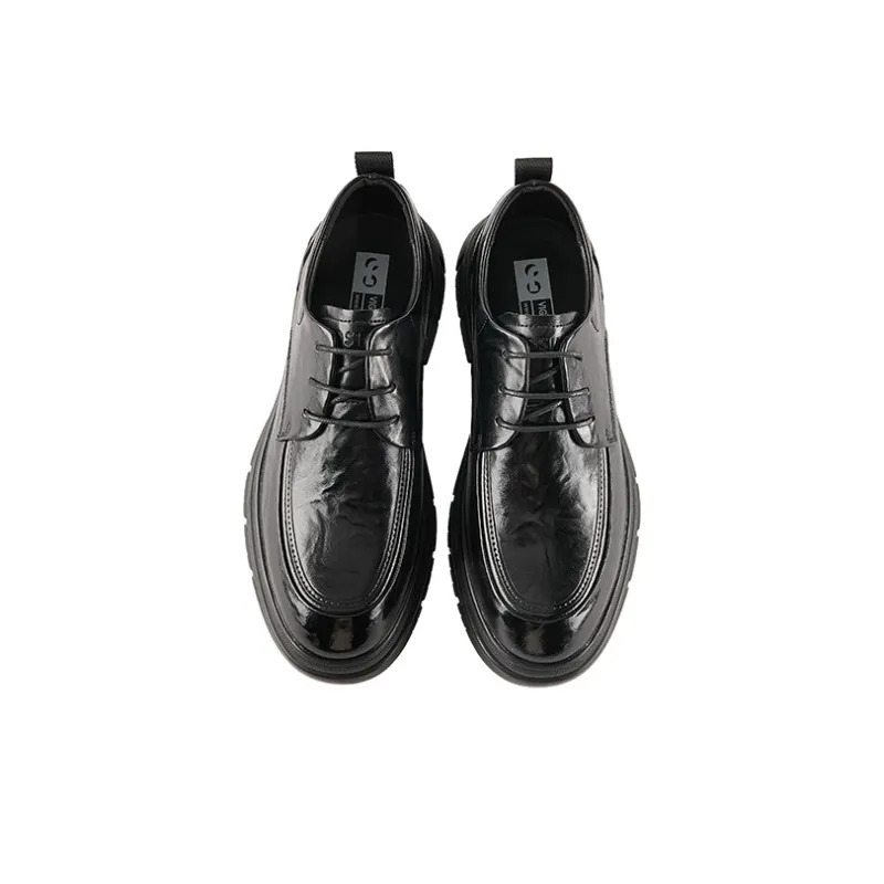 JOSINY Men's Casual Dress Shoes Men's Black-3