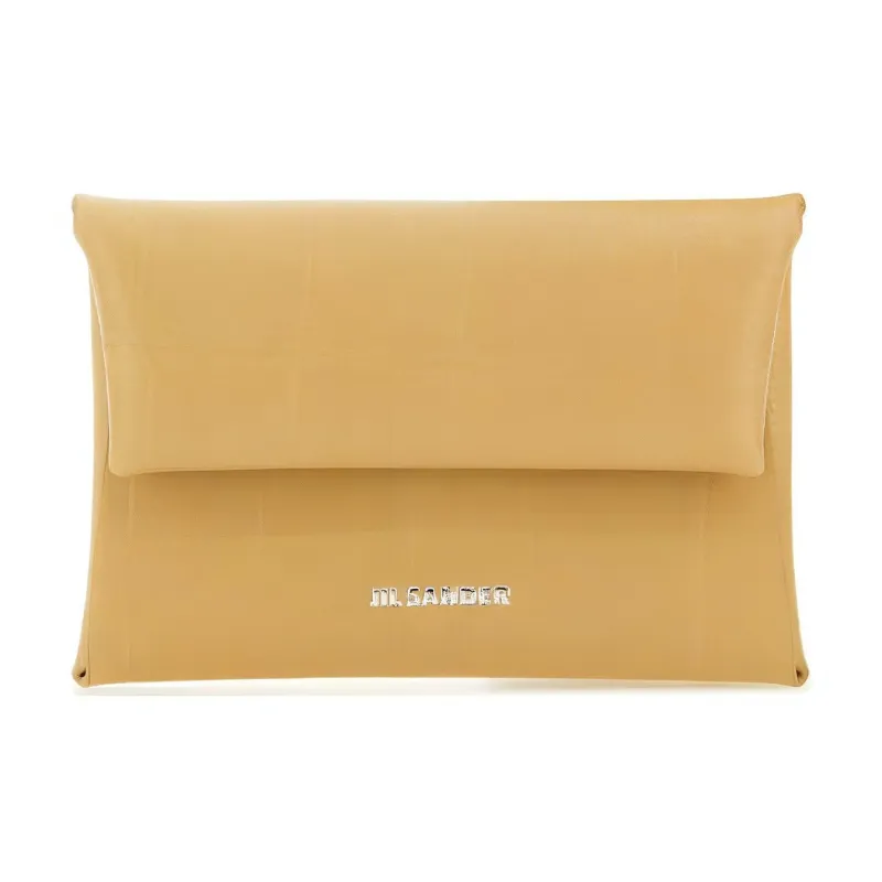 JIL SANDER Leather Wallet Women's Yellow-0