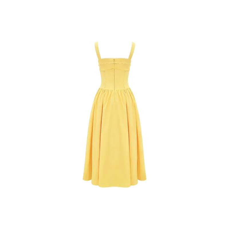 HOUSE OF CB Vivien Slip Dress Women's Apricot/Apricot-1