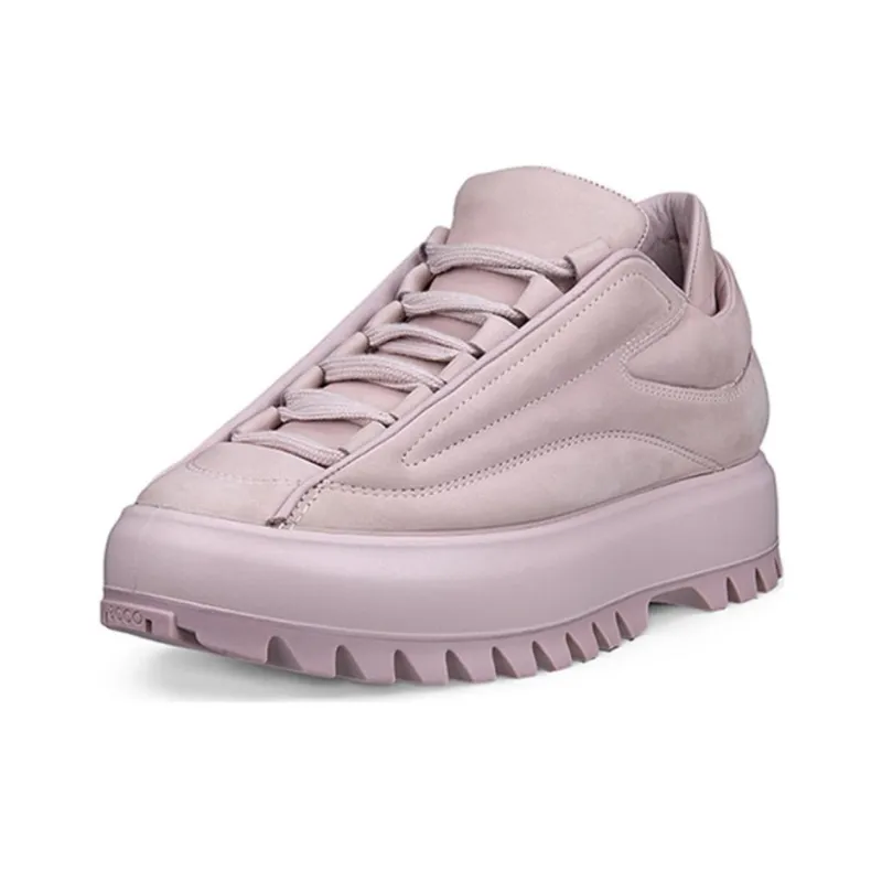 Ecco Anti Slip Wear Resistant Low Top Casual Shoes Women's Purple-2