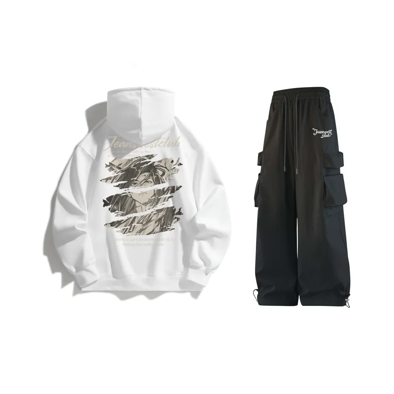 JEANSWEST CLUB x SHENGSIJUE LIANMINGKUAN Sweatshirt Set Unisex-3