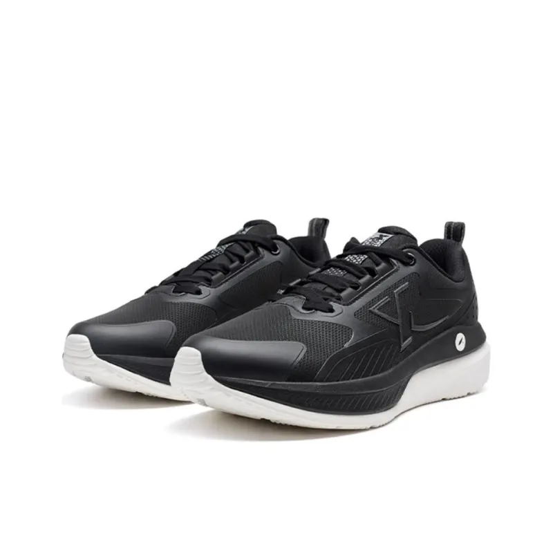 XTEP Cloud DC Anti Slip Wear Resistant Low Top Casual Running Shoes Men's Black White-2