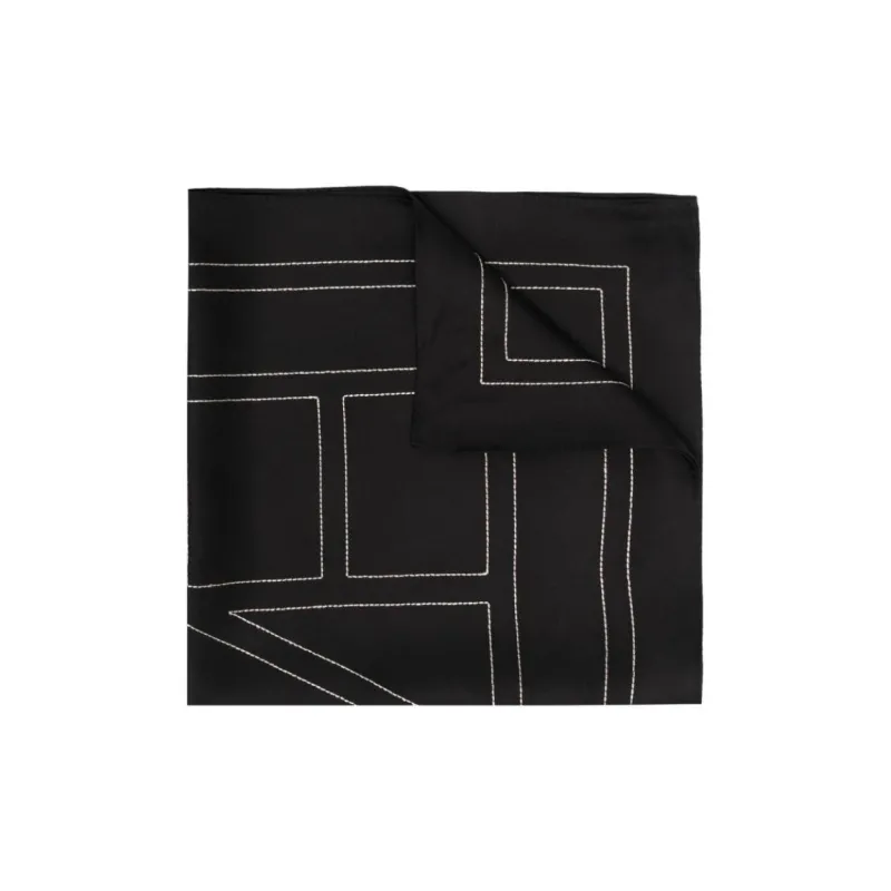 TOTEME Embroidered Monogram Scarf-1