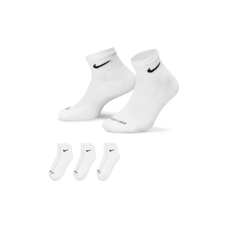 Nike Ankle Socks Men's 3 Pack White-1