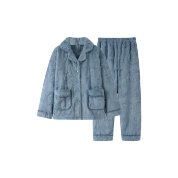 MADALLO Pajama Set Women's Dark Sky Blue