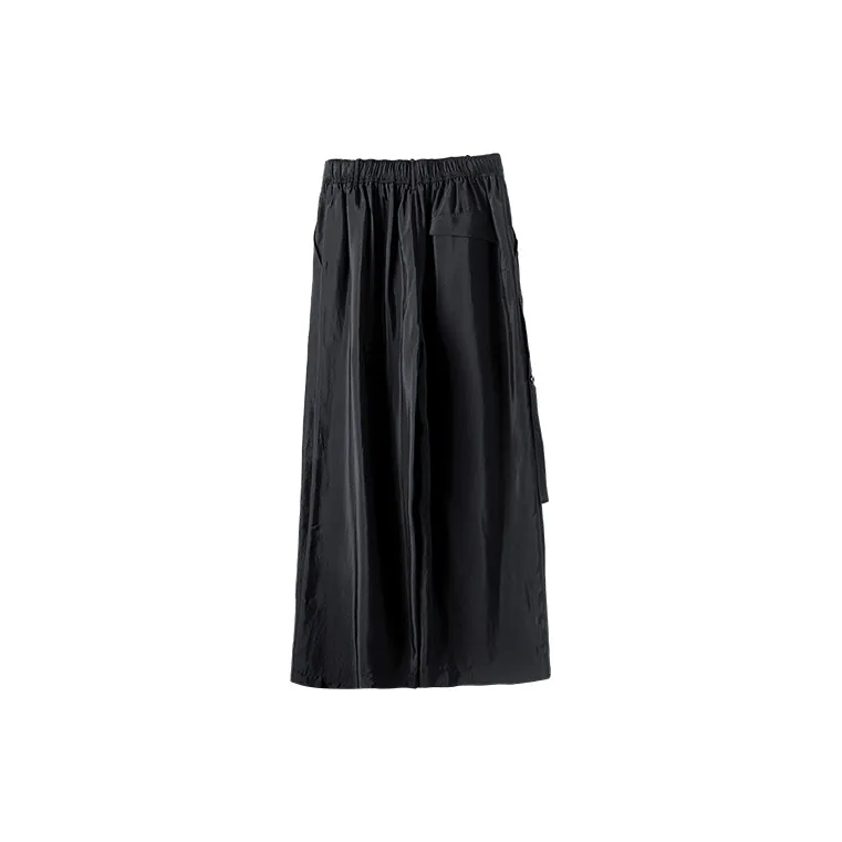 HUANXIANGZHE Casual Pants Unisex Black-1