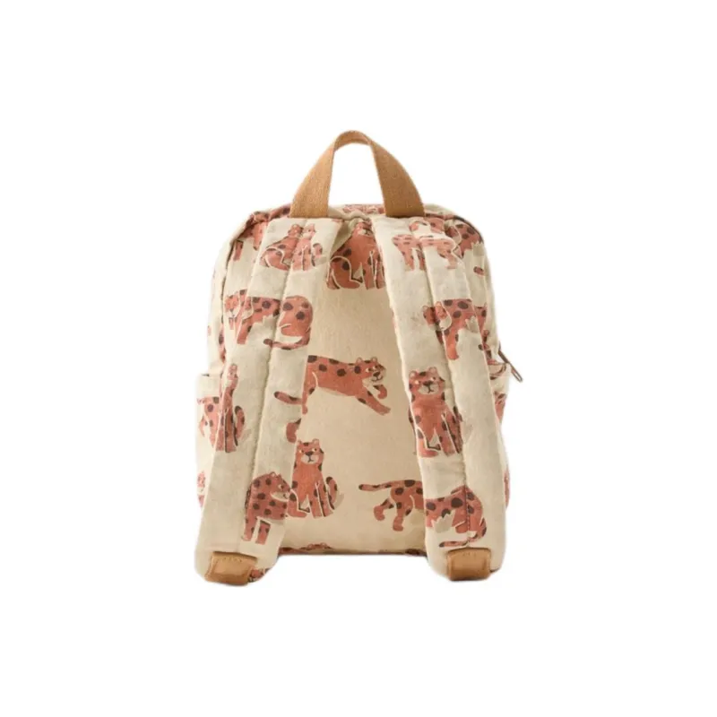 ZARA Cotton Backpack Men's Light Beige Yellow-3