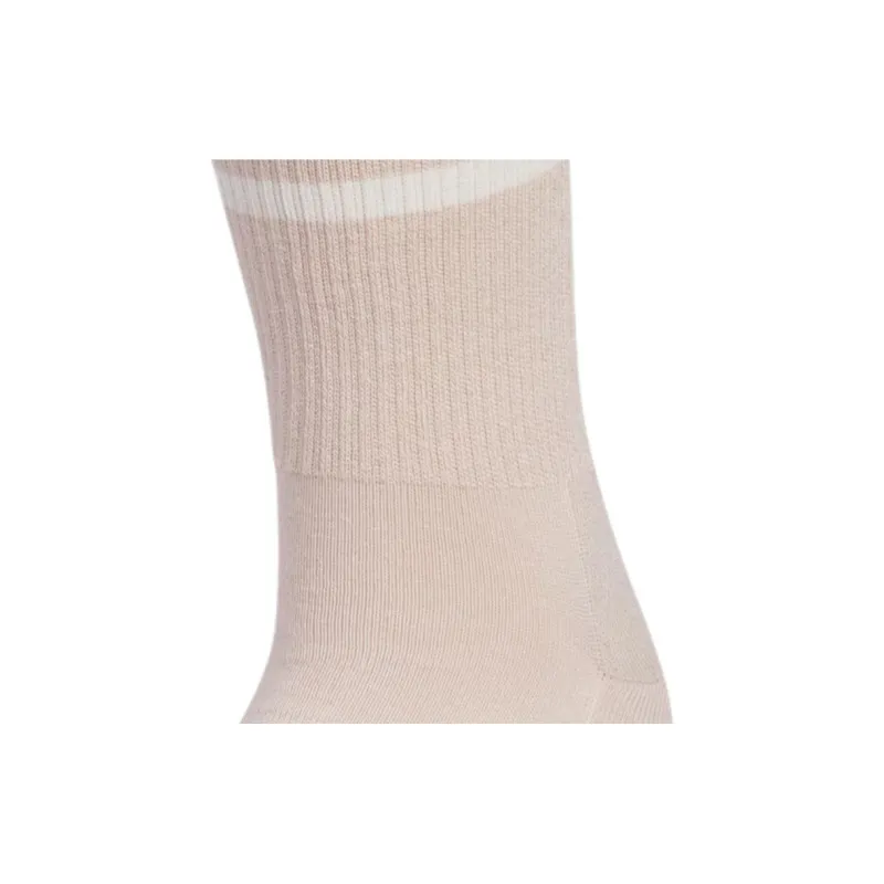 Adidas W 3ST CREW Mid Calf Socks Women's 1 Pack Gray Brown Tan-2
