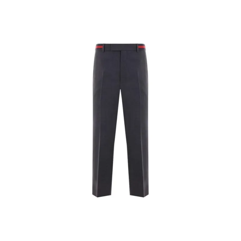 GUCCI Twill Web Detailed Trousers-1