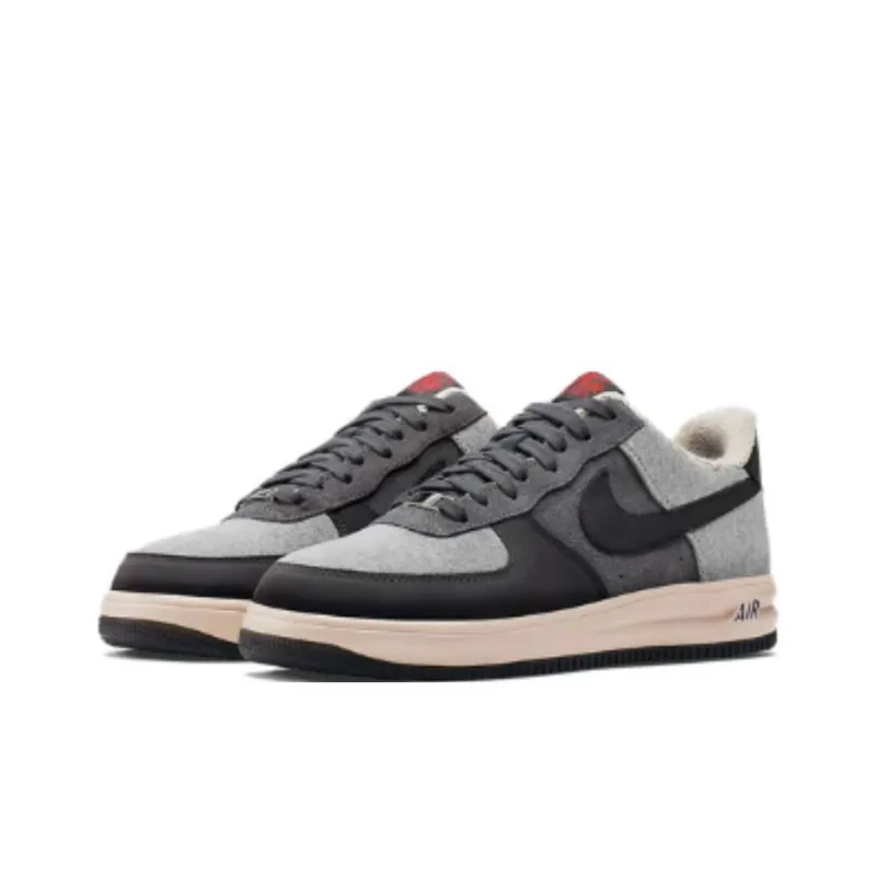 Nike Lunar Force 1 Loop Wheeler Qs 'Grey Heather Anthracite Dark Grey Sand'-1