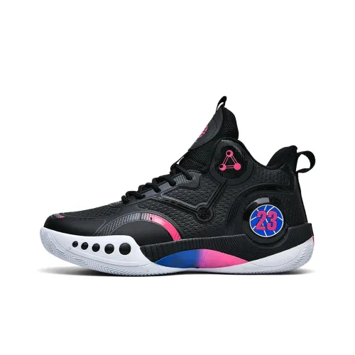 TONYBEAR Cushioned Wear Resistant Water Resistant Slip Resistant Vintage High Top Basketball Shoes Men's