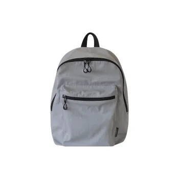 TAKI Fabric Backpack Regular Unisex Gray/Apricot/Olive Green/Dirty Pink