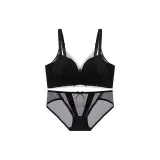 Black Bra+Black Underpants