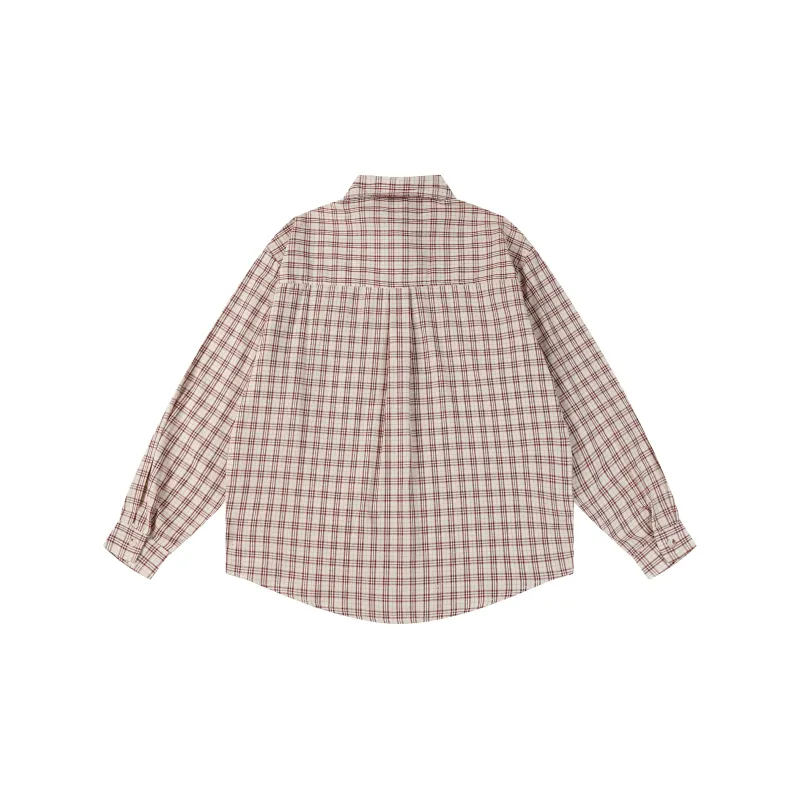 Michael Rock Shirt Men's Red Plaid-1