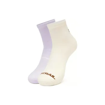 Skechers Ankle Socks Unisex 2 Pack Pale Iris Purple/ Tofu White