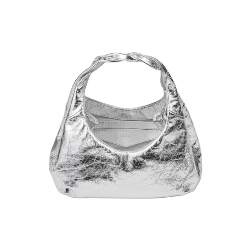 Sandro Metallic-leather Shoulder Bag-2