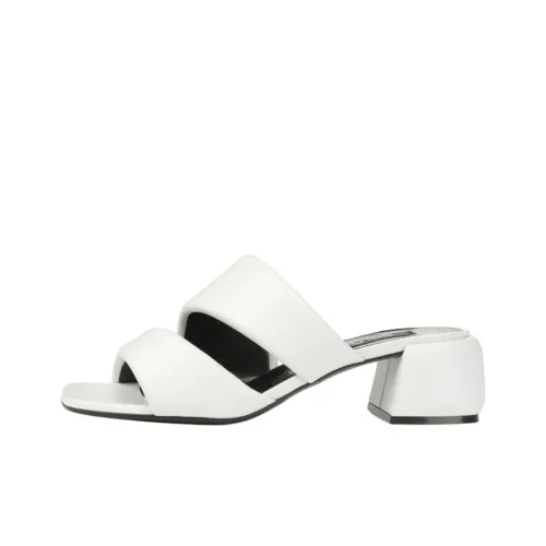 SERGIO ROSSI Slide Slippers 4.5cm Women's White
