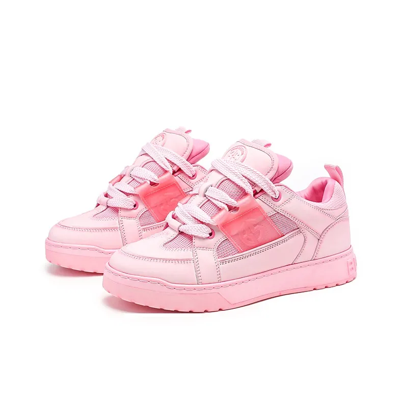 BLOCCO5 Washable Shoes Low Top Sports Casual Shoes Women's Pink-1
