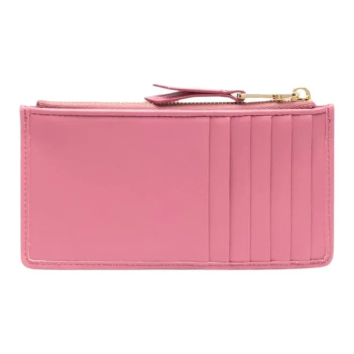 MIU MIU Matelassé Nappa Leather Card Holder, Wallet Women's Pink-3
