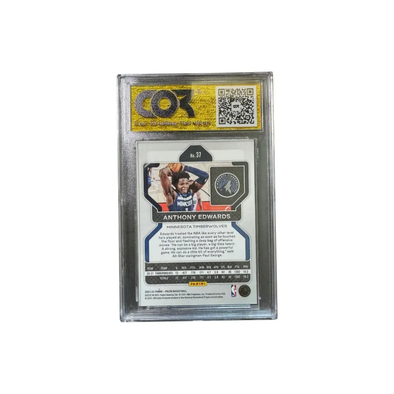 PANINI Anthony • Edwards MOSAIC 2020 21 Minnesota Timberwolves COR Rating Level 9.5 Graded Cards 1 Pc-1