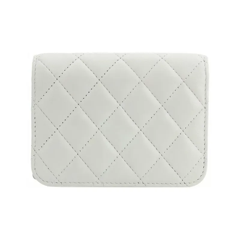 CHANEL Little Golden Ball Lambskin Flap Bag, Crossbody Bag, Shoulder Bag Women's Light Gray Green-2