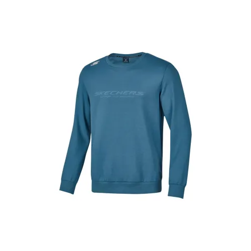 Skechers Basic Sports Series Sweatshirts Men Dark Duck Green