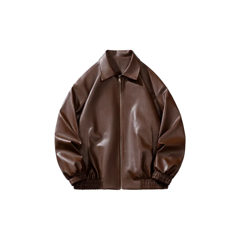 H.V.G.A Leather Jacket Unisex Black-10